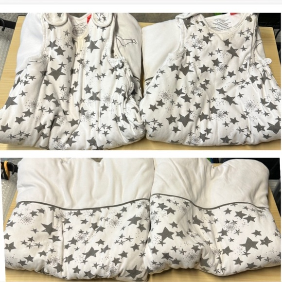 CLICKYHICKS X2 Swaddle transition baby naptime zip warm cozy sleepsac 6-12 month - Picture 2 of 11